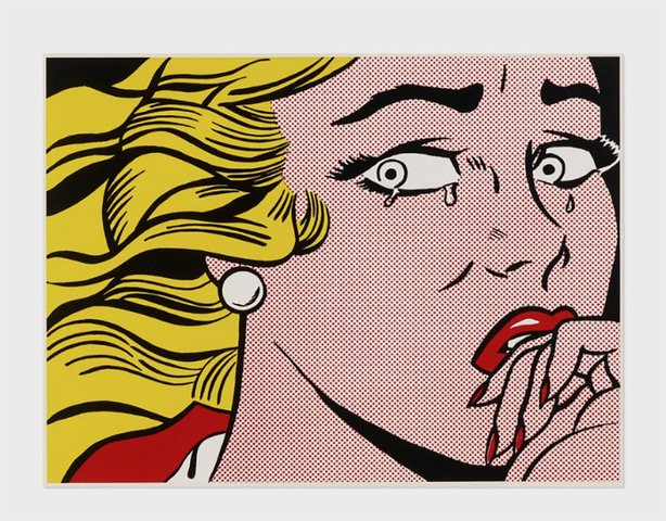 Crying Girl Exhibition The Prints of Roy Lichtenstein at The Parrish Art Museum, Sept. – Nov. 1995, Signed poster,
19 x 25.875" SOLD
