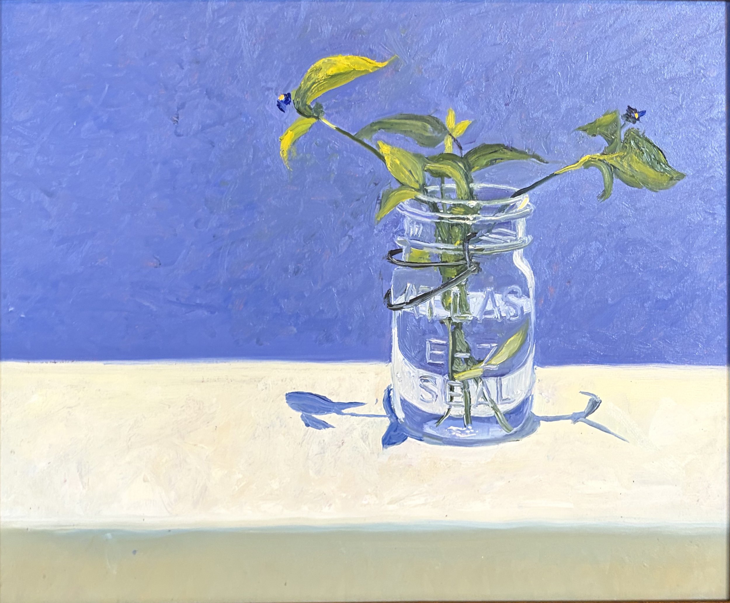 Diverge, 2026, oil on board, 9.5 x 11.5 in.