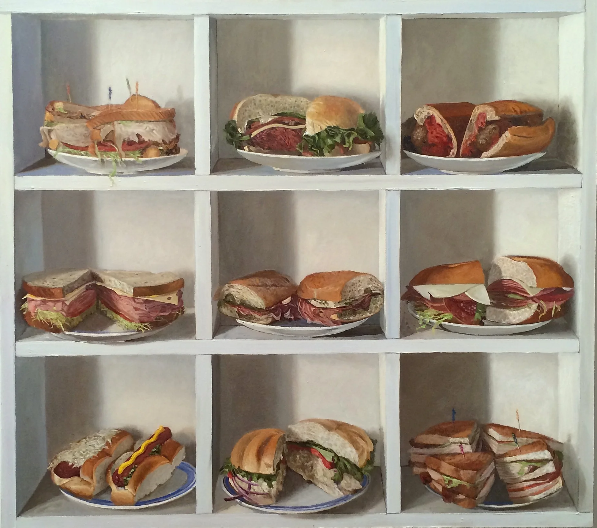 9-I-8, 2014, oil on panel, 24 x 28 in.