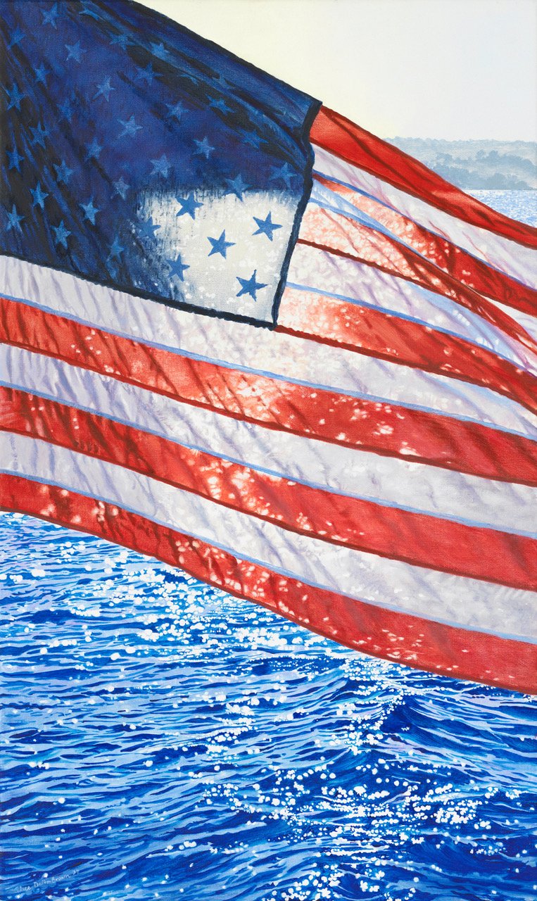 Alice Dalton Brown
Banner Day, 2007
oil on canvas
30 x 18"