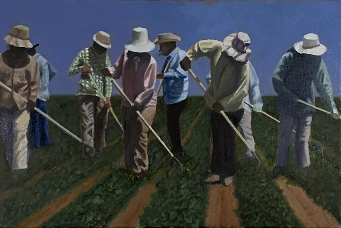 Field Workers, 2024, oil on linen, 20 x 30 in.