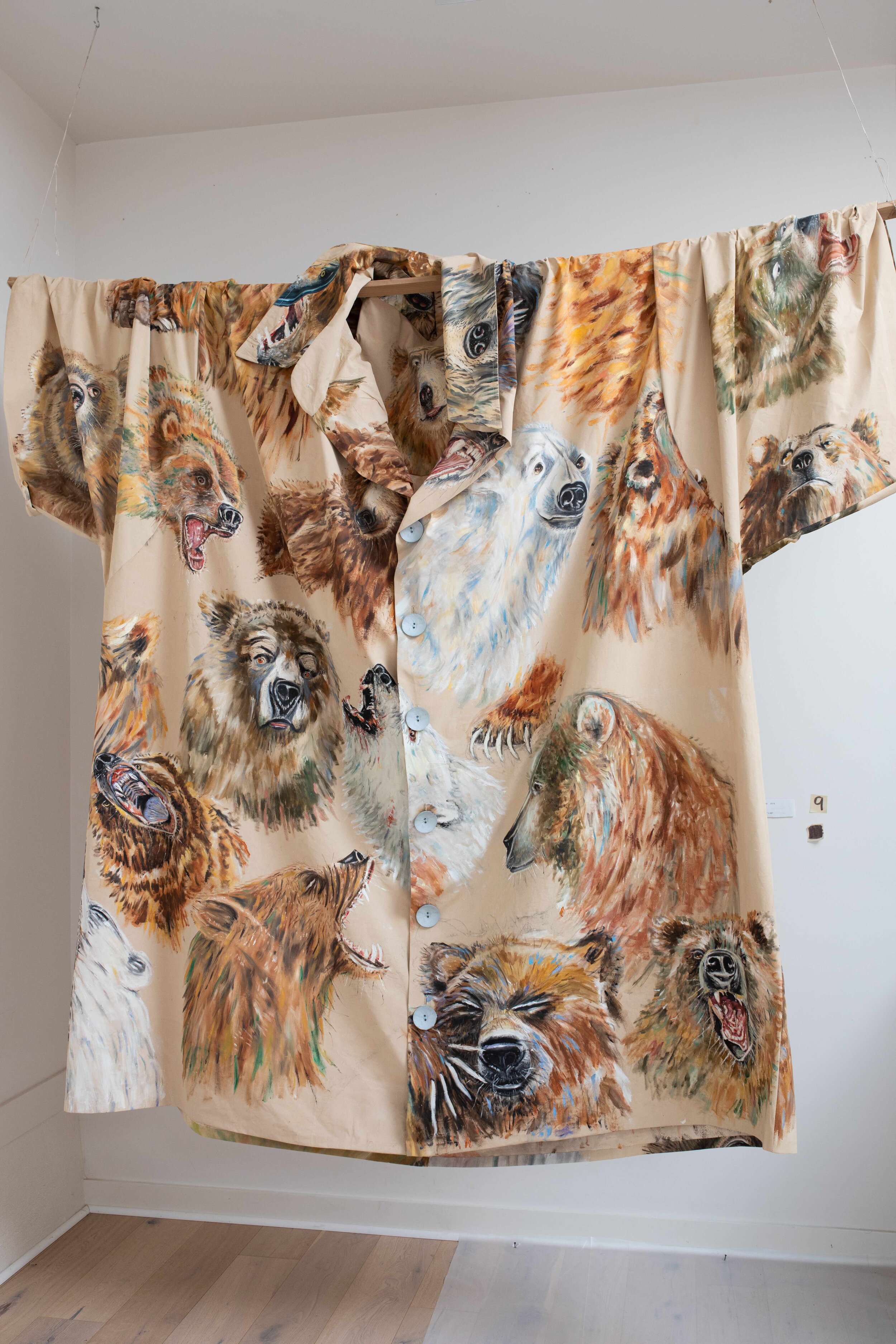 Bear Shirt, 2020
oil paint on sewn canvas
86 x 96 in