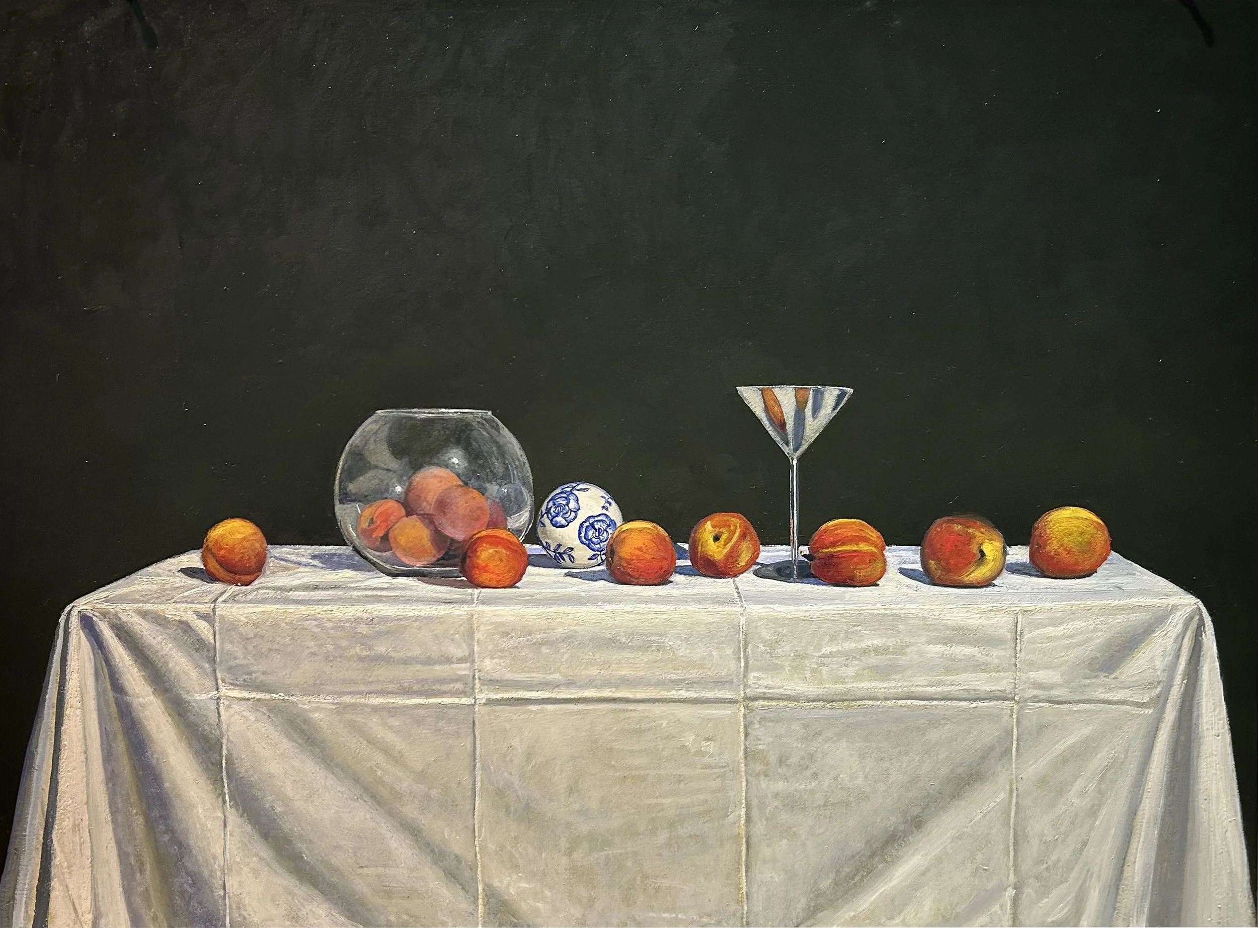 Bellini, 2025, oil on board,  20 x 27.5 in.
