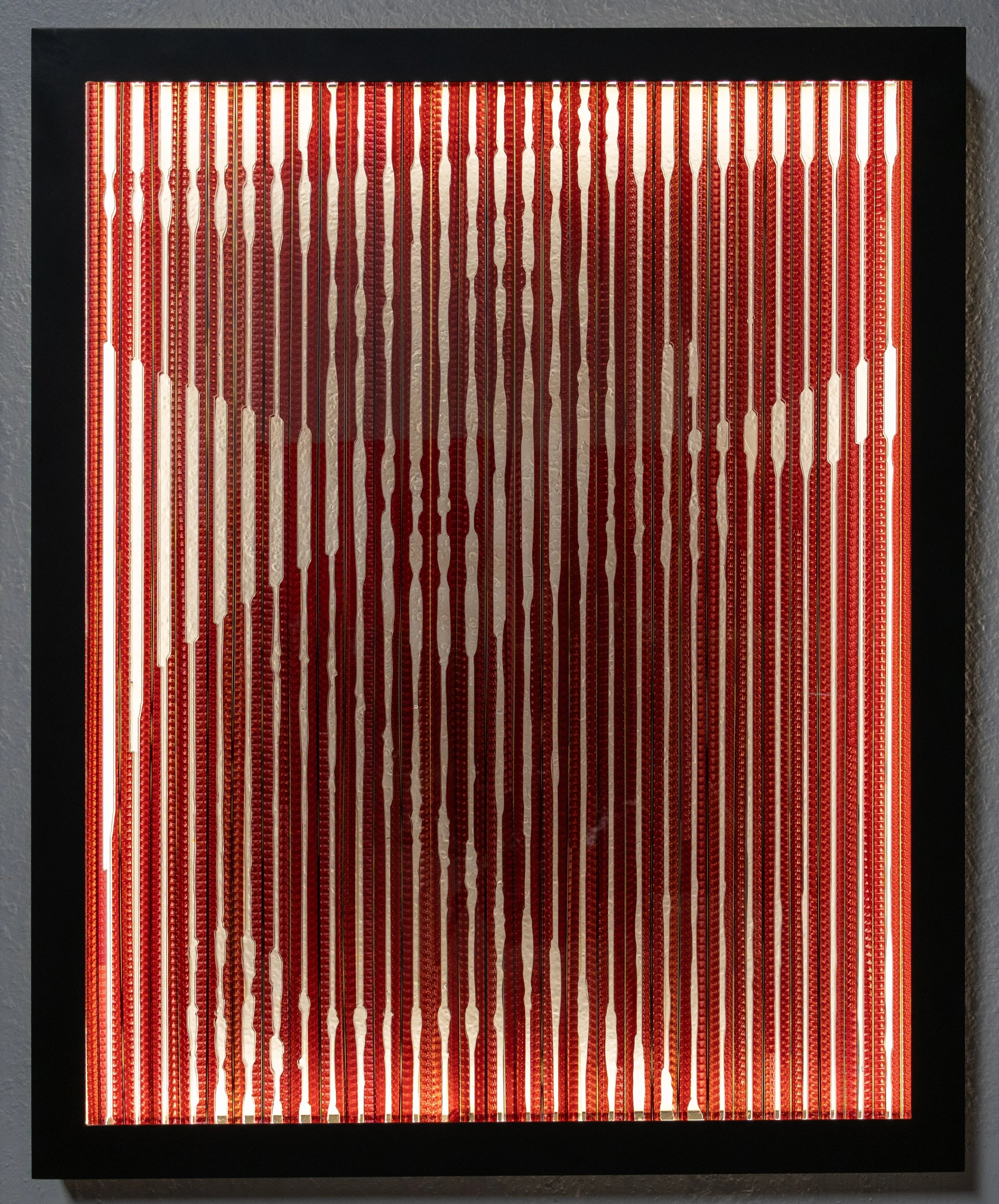 SOLD Wizard of Oz, Wicked Witch, 2026, 16mm and 35mm motion-picture film assembled into portrait compositions, 42.5 x 35 in.