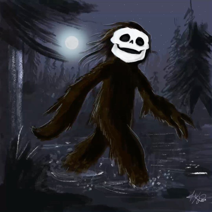 Things I&rsquo;ve seen in my crazy dreams Part 3: this hairy boi enjoying an evening stroll #drawingdreams