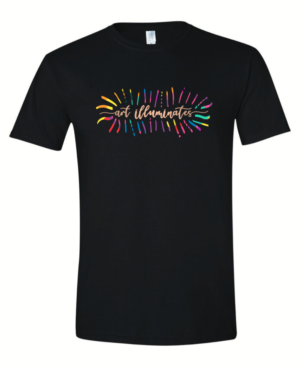 "Art Illuminates" t-shirt