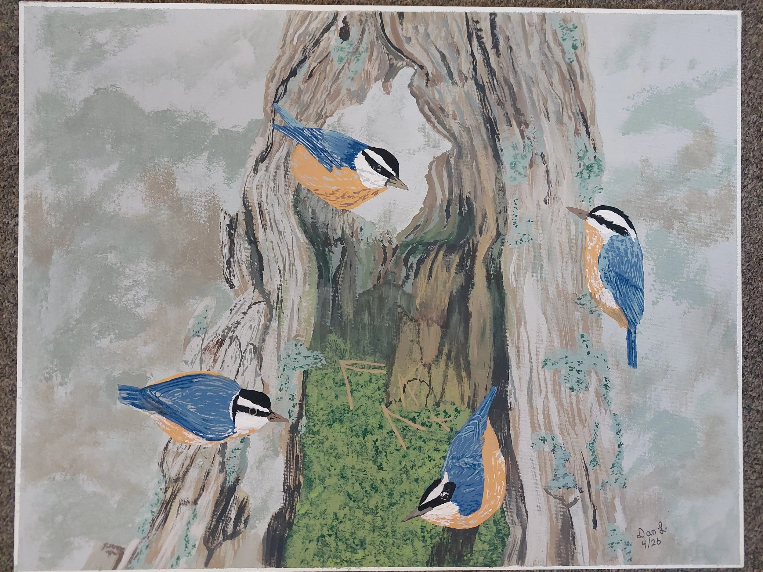 "Warbling Quartet" by Dan Lindenberg