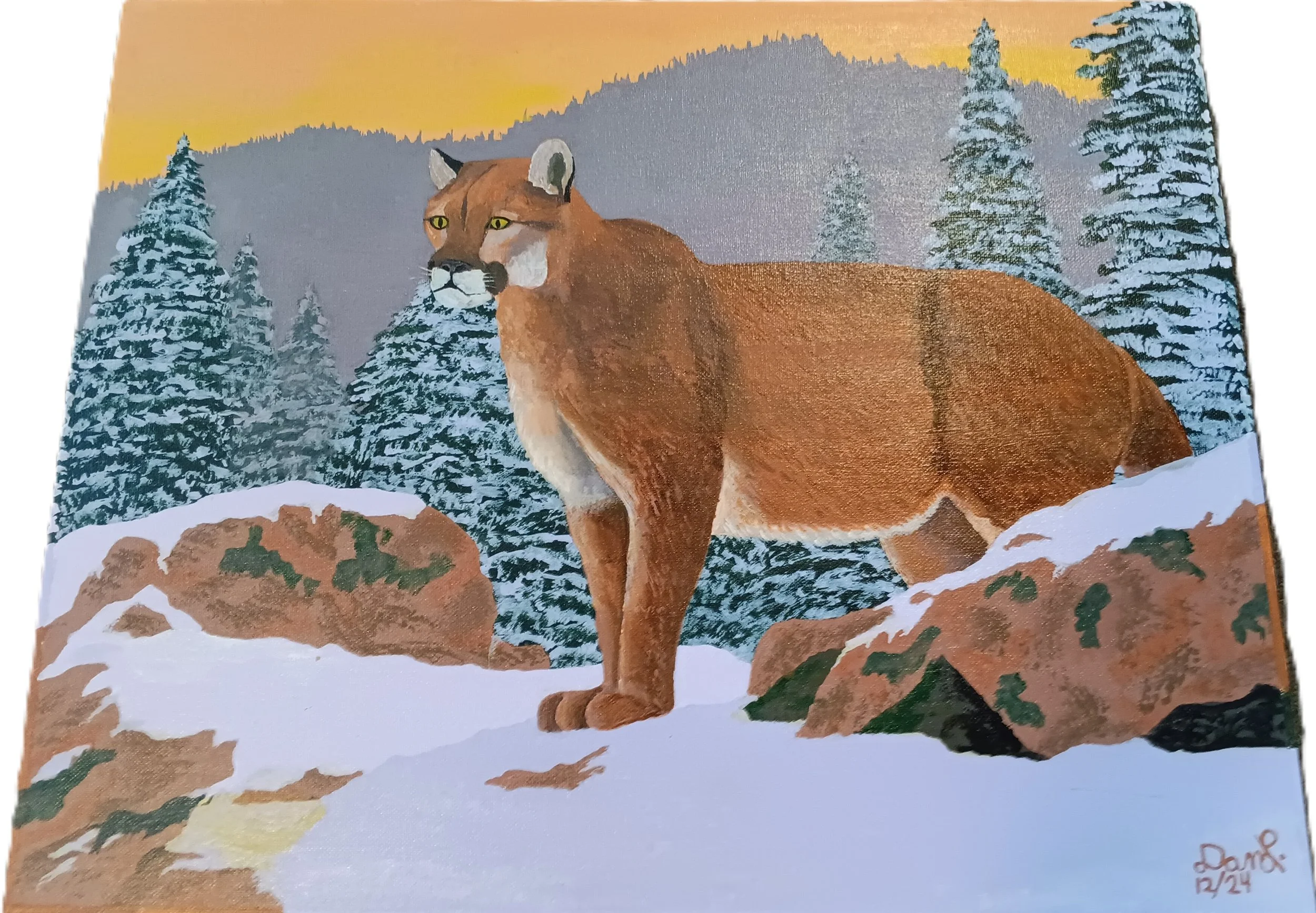 "Contemplative Cougar" by Dan Lindenberg