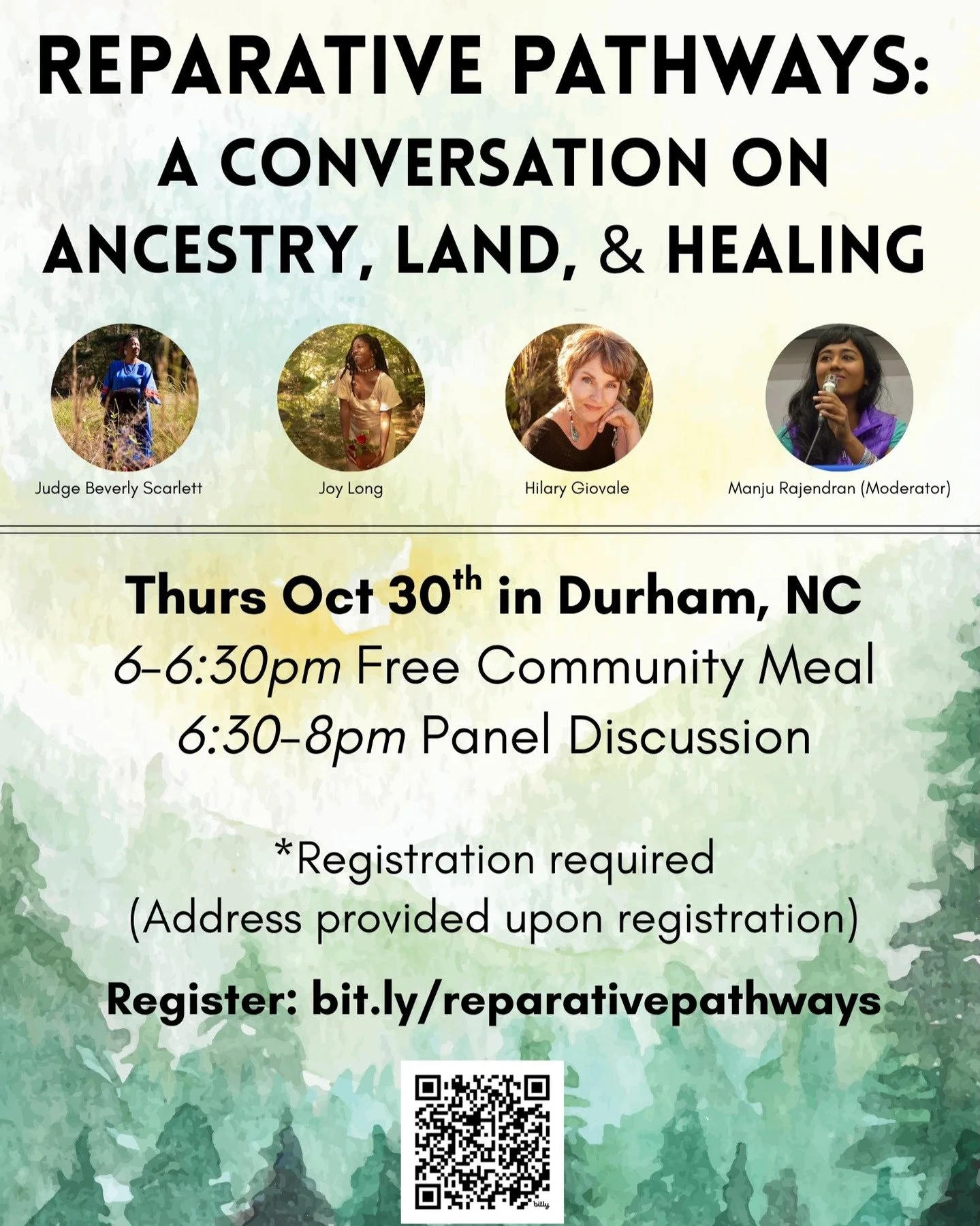 Just a reminder. Please come join us Thursday evening for this #communitymeal and thoughtful #conversation with these amazing women. Register now!