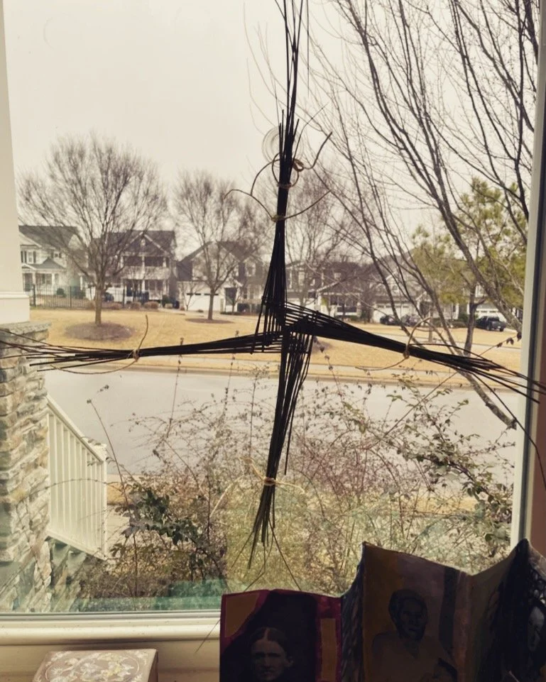 #imbolc #midwinter #stillresting #stbridgidscross taken a couple of year's ago. today this scene is filled with snow.