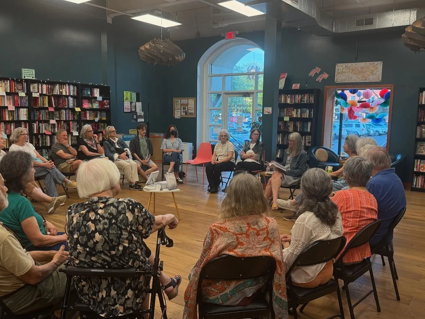 Many thanks to @goldenfigbooks for hosting last night&rsquo;s reading and discussion circle for #ancestrallandscapes AND to everyone who came out to listen and participate! It was a very special evening for me. #indiebookstores #community