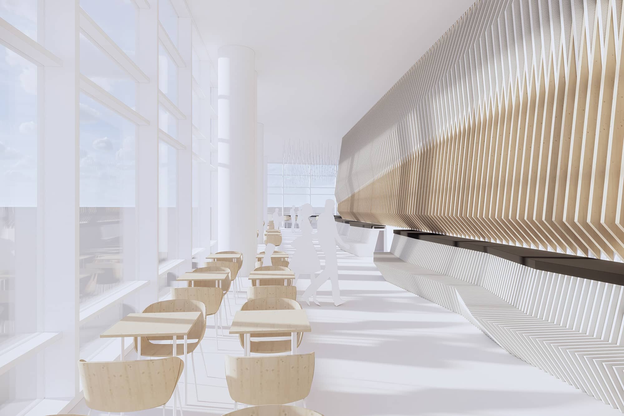 Airport Cafe design using parametric tools from Graphisoft and Rhino ... more