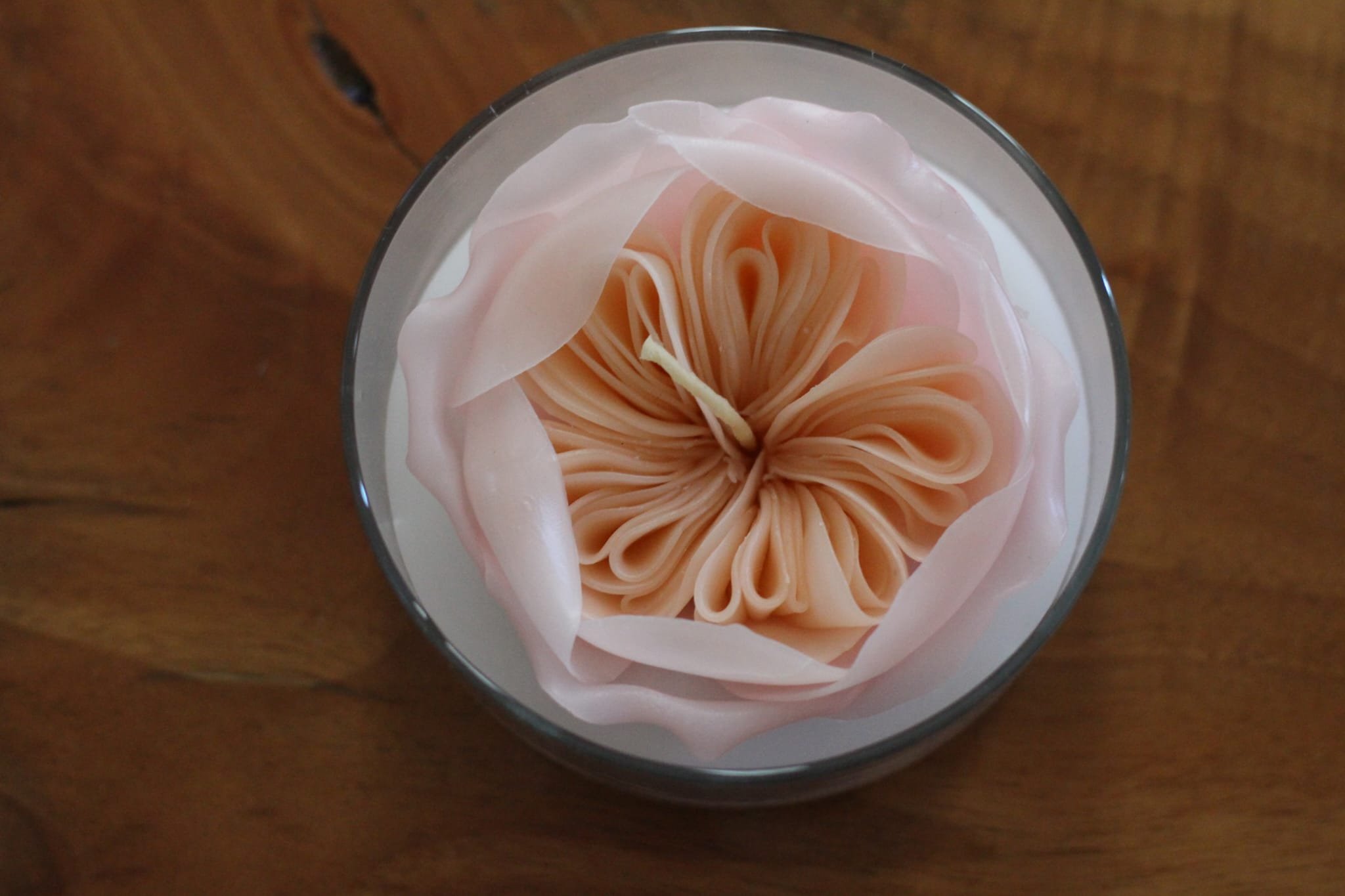 Handmade Garden Rose Candle