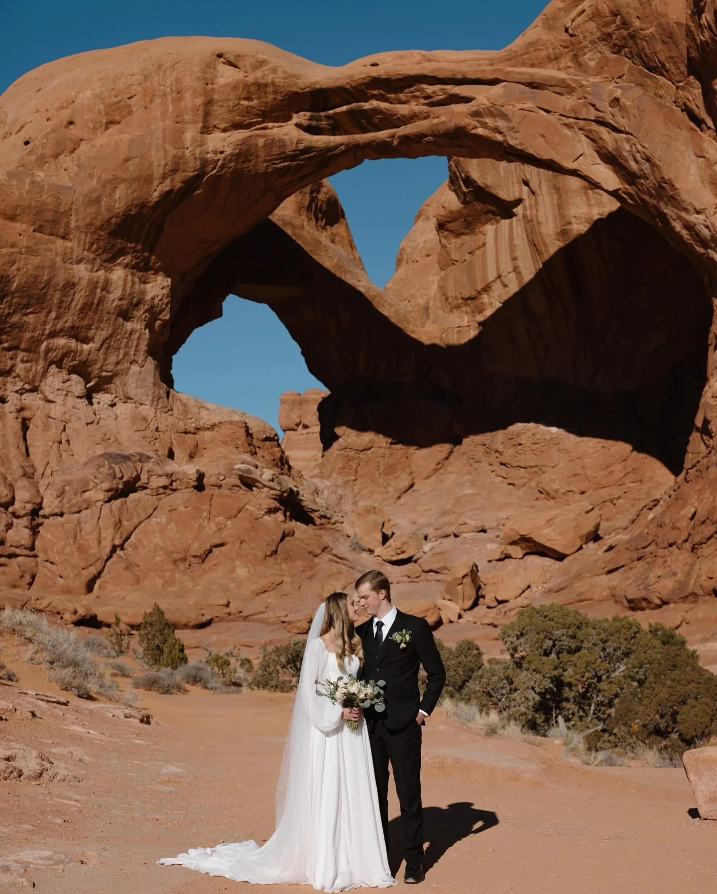 HANNAH + LEVI 🧡

These two ran away to Moab with their closest family and friends to say their vows in a way that felt authentic. No big venue, no timeline, just intentional moments. 

Whether you&rsquo;re planning a 300 person wedding or running aw
