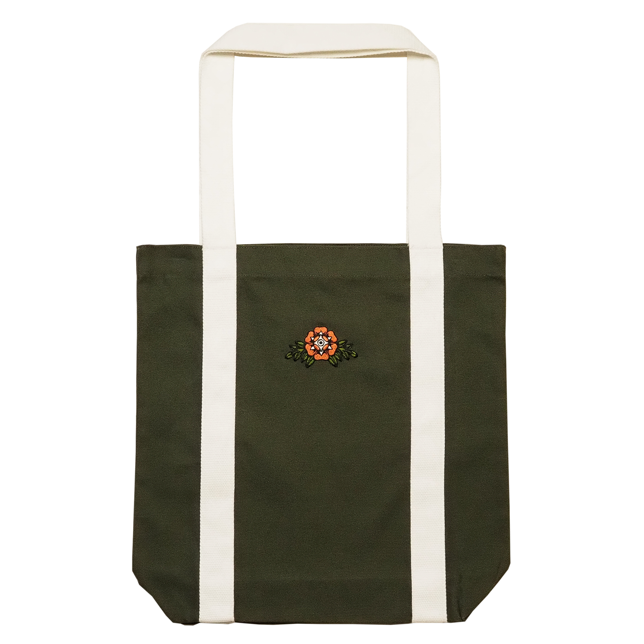 Olive 'Blooming Rose' Tote Bag