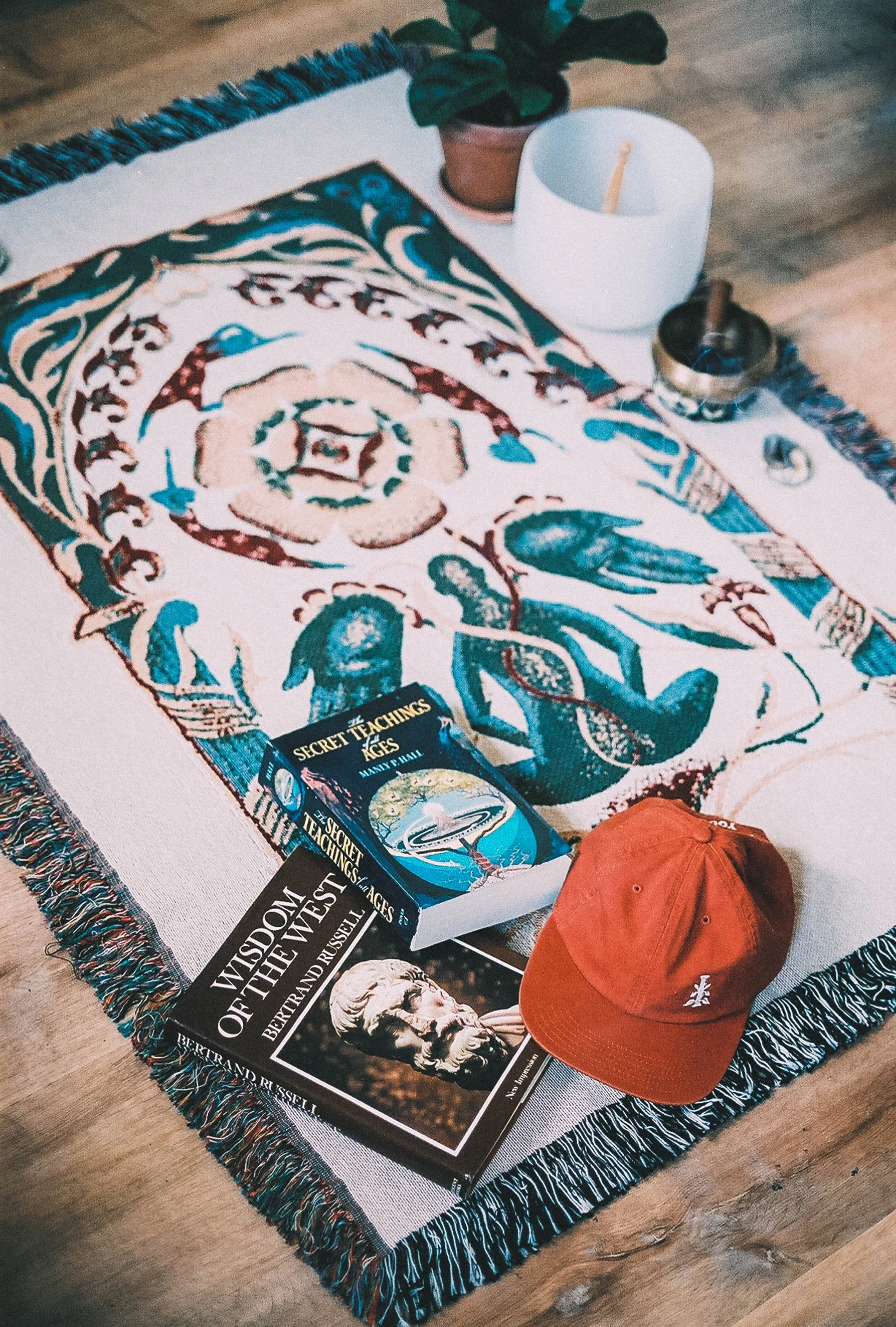‘Meditations’ Woven Throw Blanket