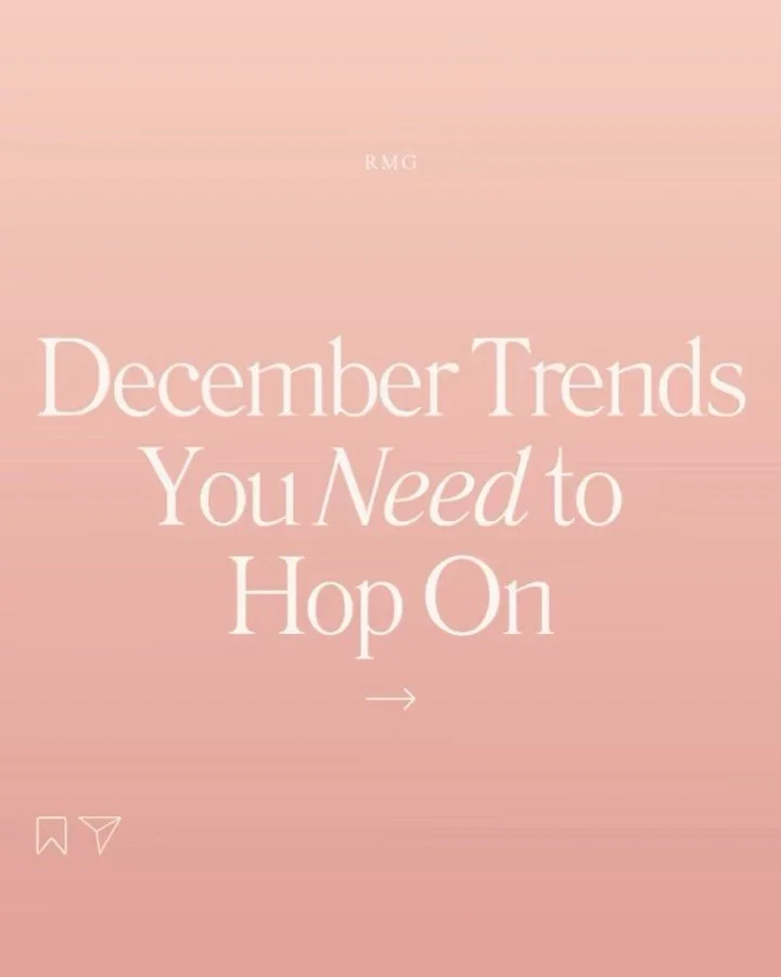 Crazy to think, Christmas is just 20 social posts away..

Save and share before the year ends and follow us for your monthly scoop on what&rsquo;s working online! 💻

#RenaissanceMarketingGroup #DecemberSocialTrends