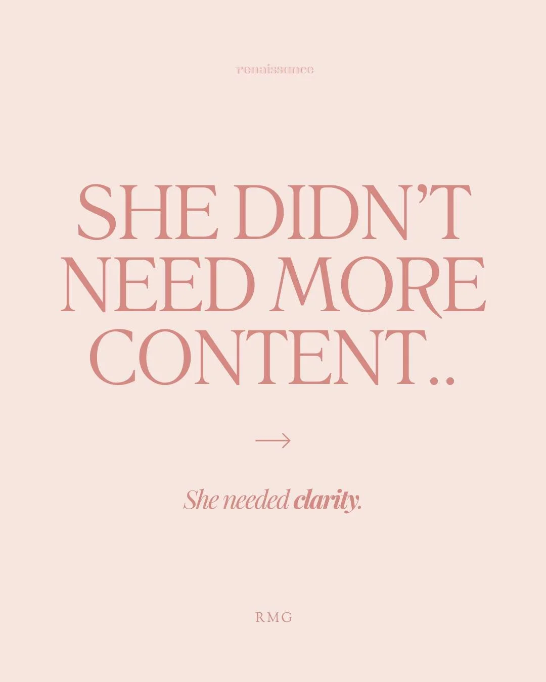 If being a founder-led social media agency has taught us anything, it&rsquo;s this:
Most people don&rsquo;t need more ideas.
They need clarity.

This client didn&rsquo;t come to us because she lacked creativity.
She came because she was tired of hold