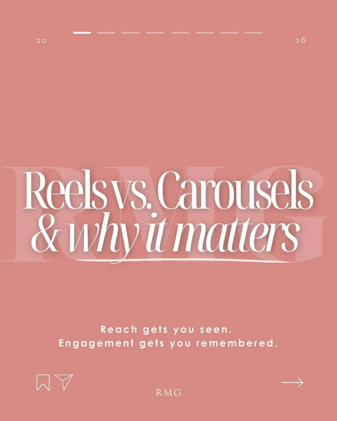 Most brands don&rsquo;t have a content problem, they have a strategy problem. Everyone is focused on what to post instead of why they&rsquo;re posting it.

Reels and carousels aren&rsquo;t interchangeable. They serve completely different roles in you
