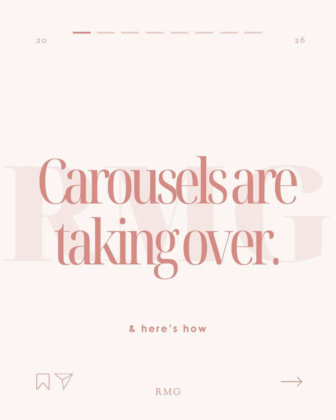 Carousels aren&rsquo;t just a format.
they&rsquo;re an advantage.

Most people think you get one shot at attention.
You don&rsquo;t.

If someone scrolls past your post,
Instagram can show it to them again.. sometimes starting on a different slide.

S