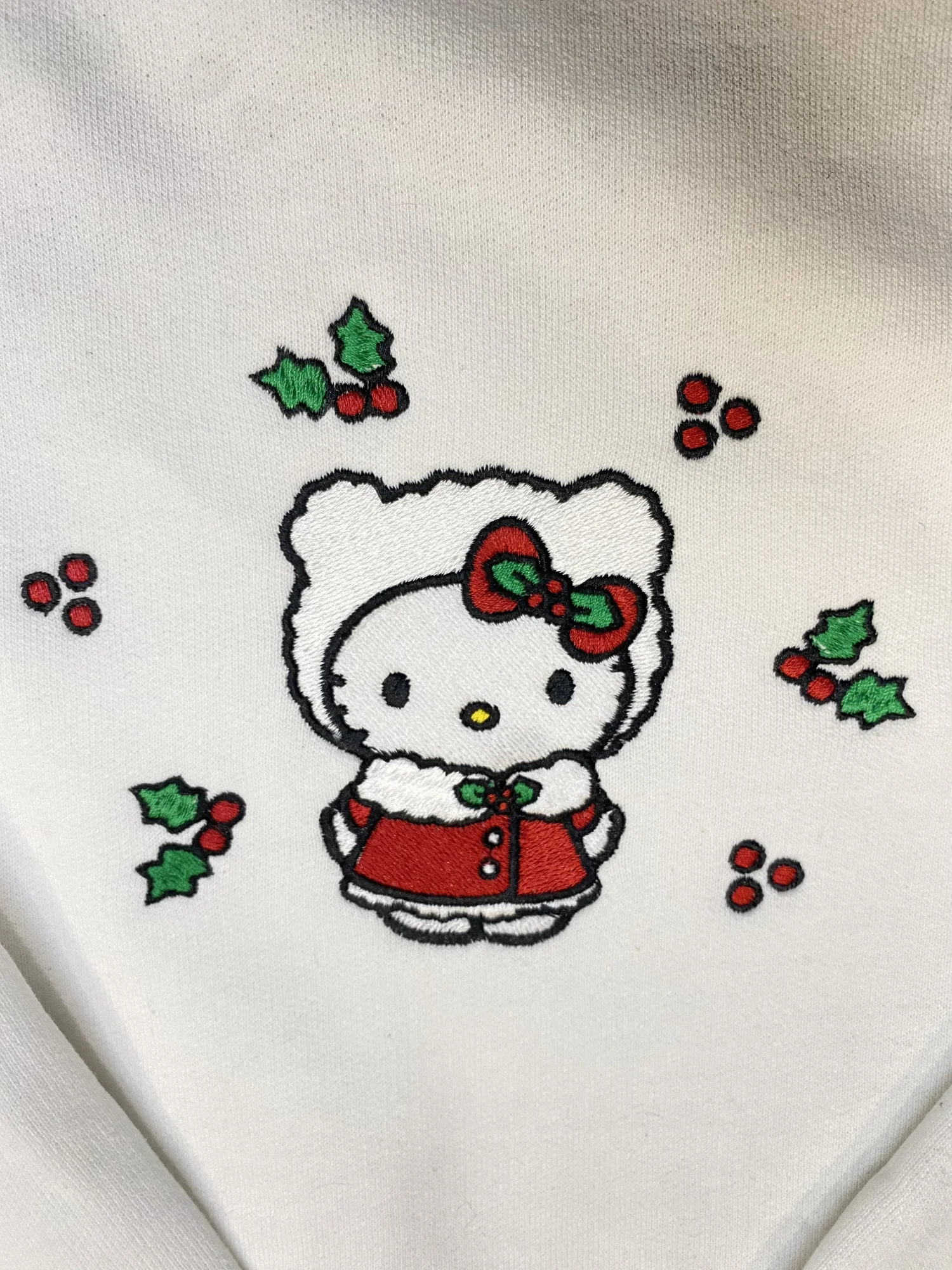 Hello Kitty Christmas Embroidered Sweatshirt — AsianGrit