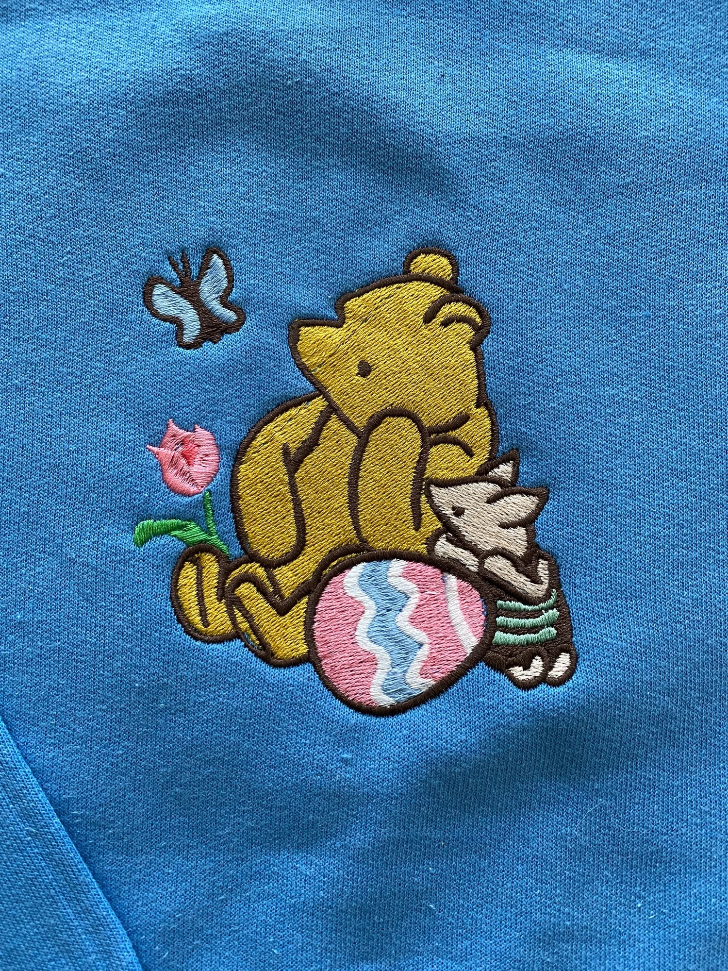 Winnie the pooh embroidered shirt 2025