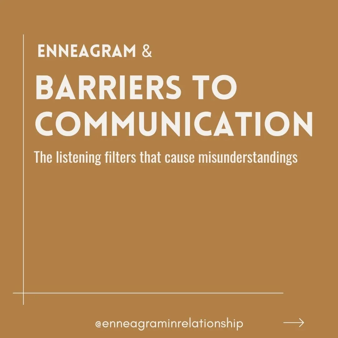 The Enneagram shows us that as adults it's really like we're playing one big game of telephone.

This happens for many reasons, and one important one is our Enneagram types distorted listening filters. AKA what our type structure twists and twists an