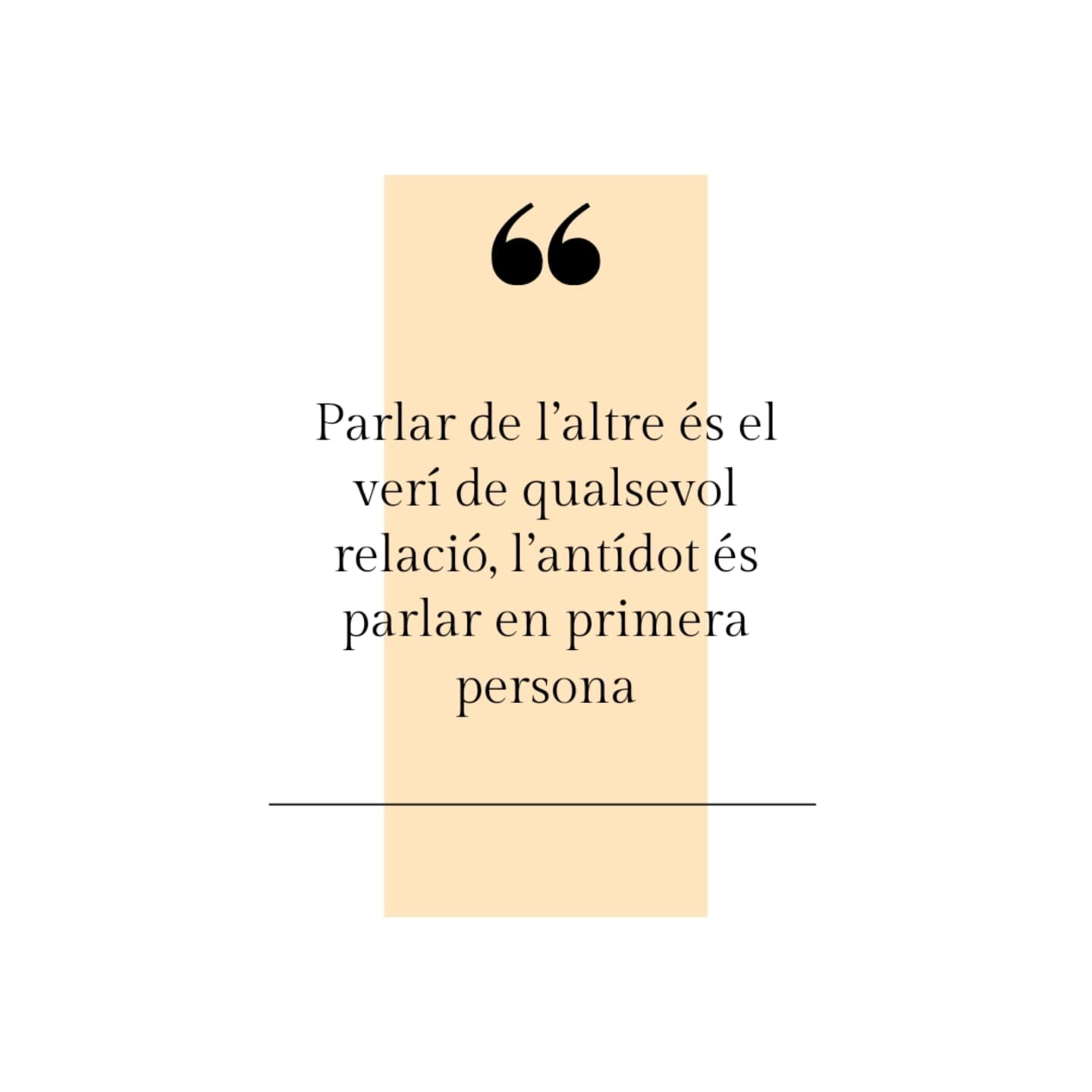 Estem acostumades a parlar de l'altre i molt poc entrenades a parlar de nosaltres. 

Si vols entendre 't i entendre els altres i poder comunicar-te  en primera persona, uneix-te a una formaci&oacute; anual. T'encantar&agrave; molt. 

La CNV &eacute;s