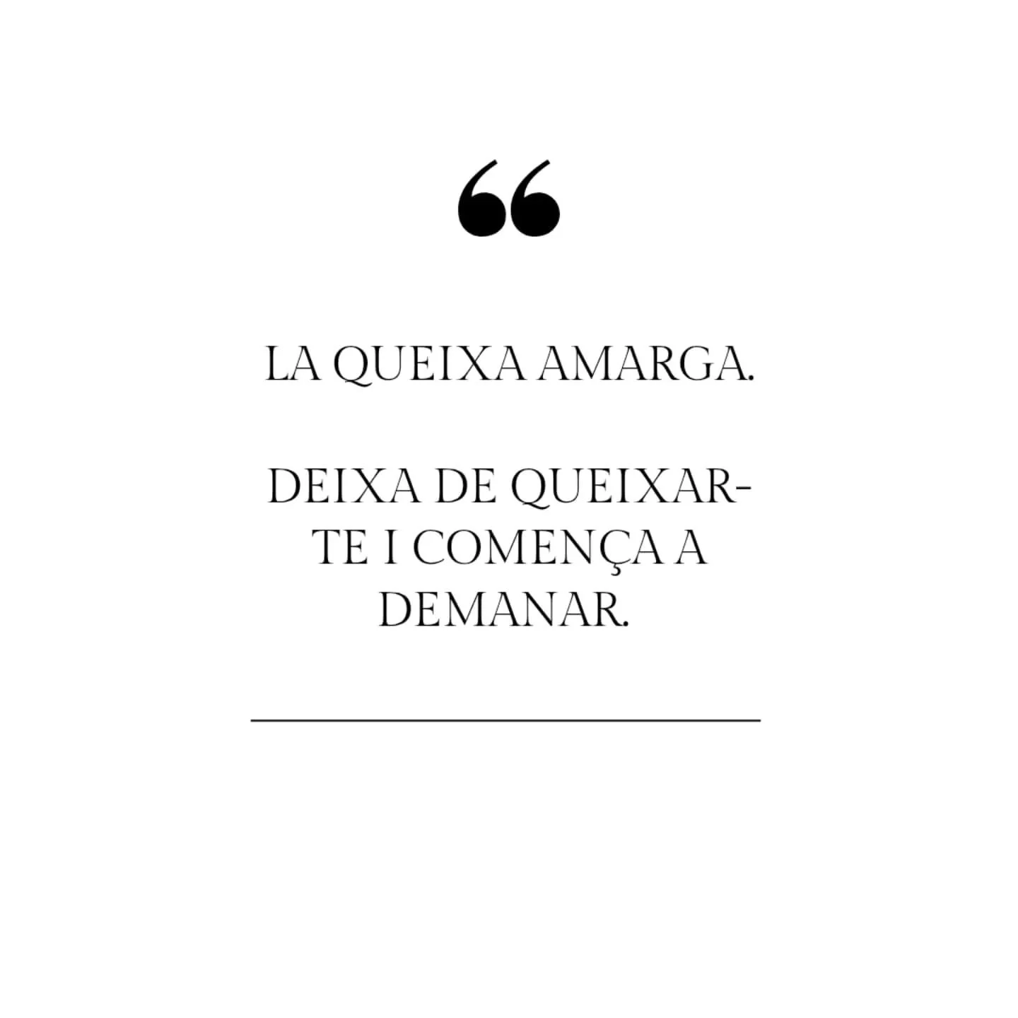 I quin plaer una vida lliure de queixes!!

Us recordo que les inscripcions a l'anual de Comunicaci&oacute; NoViolenta a Girona estan obertes i encara hi ha places!! 

I que entrenem just aix&ograve;! A traduir la nostra reactivitat a una resposta m&e