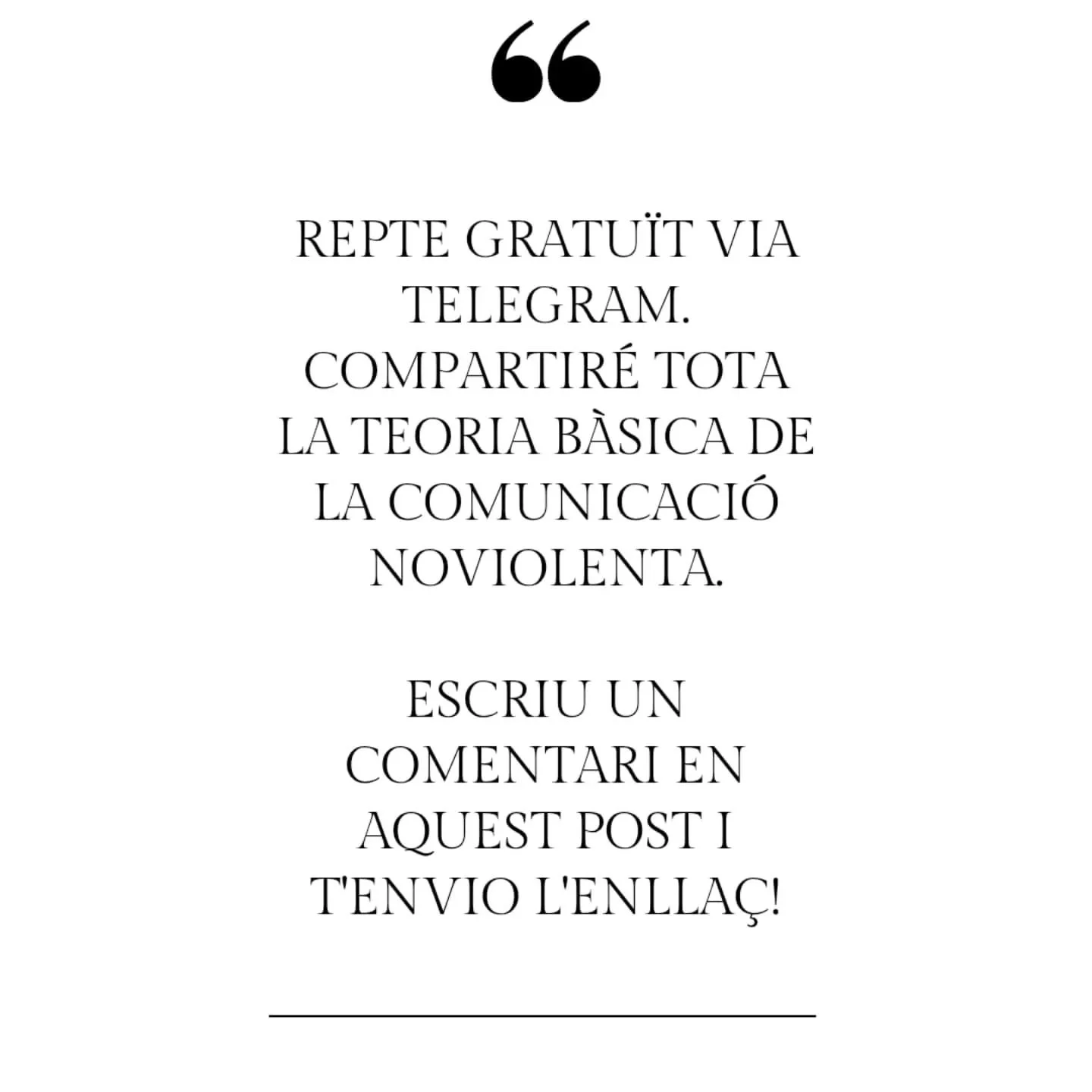 Comenta i t'envio l'enlla&ccedil;!