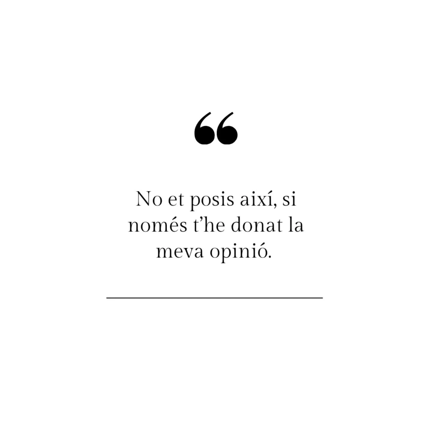 Donar la nostra opini&oacute; no &eacute;s un dret!
I a m&eacute;s genera malestar. 
Com ho portes?
I que et donin l'opini&oacute; a tu quan no l'has demanat?
Et llegeixo!
#cnv
#cnvonline 
#cnvgirona