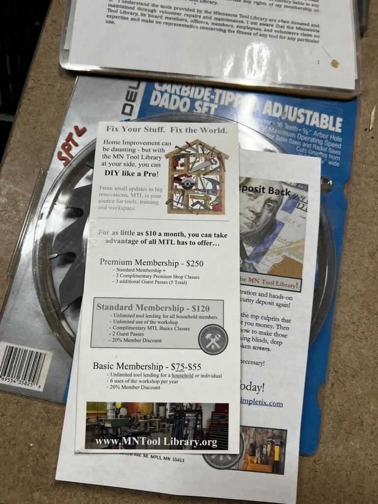 Seeds and Garden Tools  Ready for Checkout at the Saint Paul Tool Library