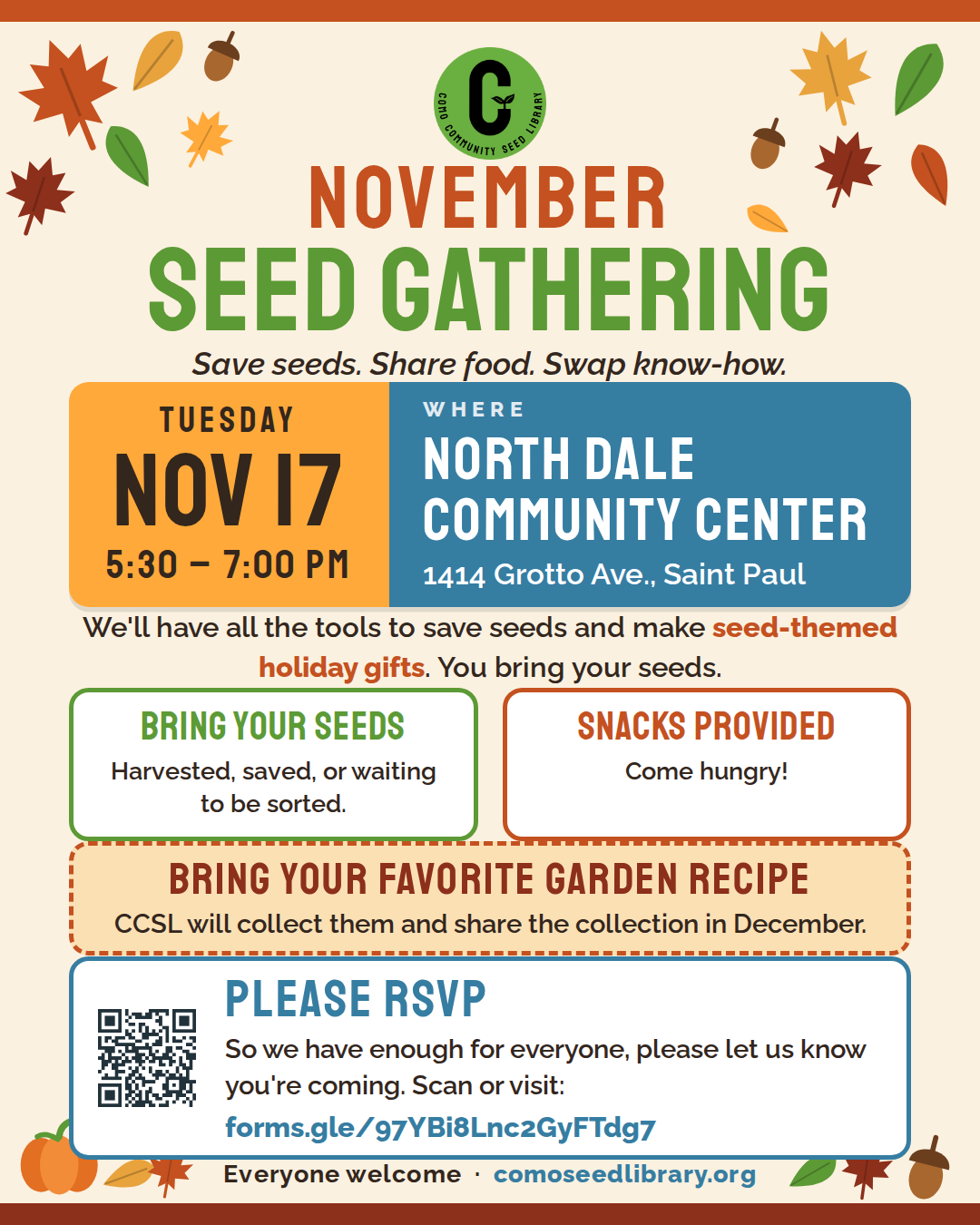 November CCSL Seed Gathering