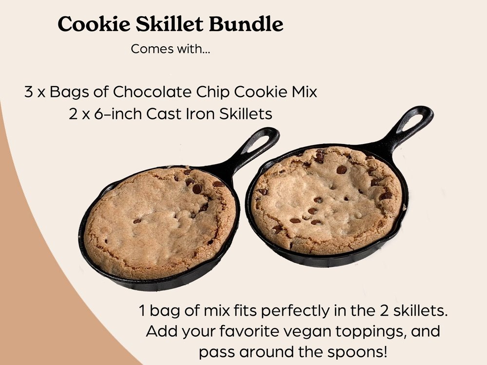 Vegan & Gluten Free Chocolate Chip Cookie Skillet Bundle