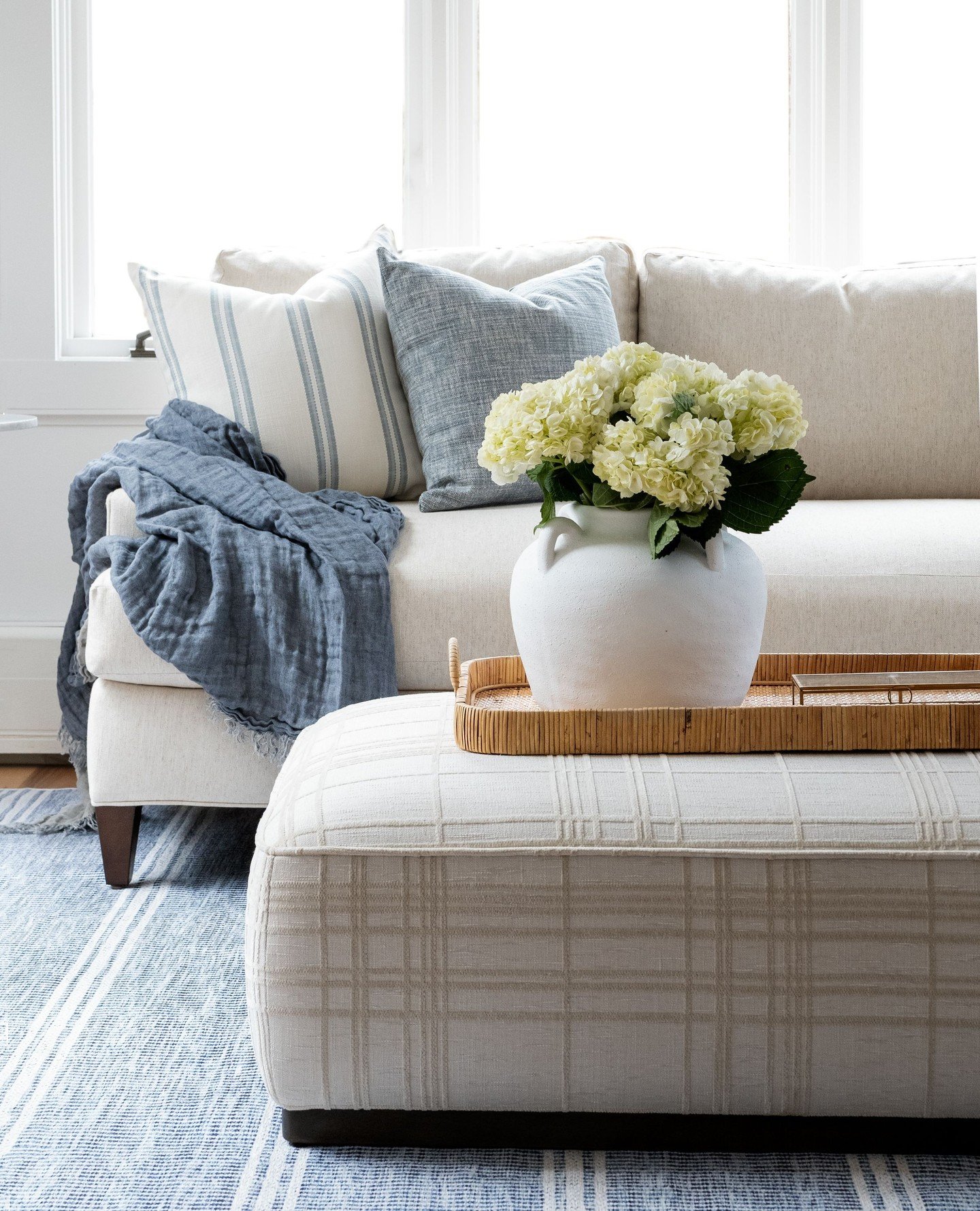 Upholstered pieces are where comfort meets craftsmanship.⁠
We love sourcing high-quality furniture and performance fabrics that not only look beautiful &mdash; but live beautifully, too. Whether it&rsquo;s the coziest corner chair or a custom family-