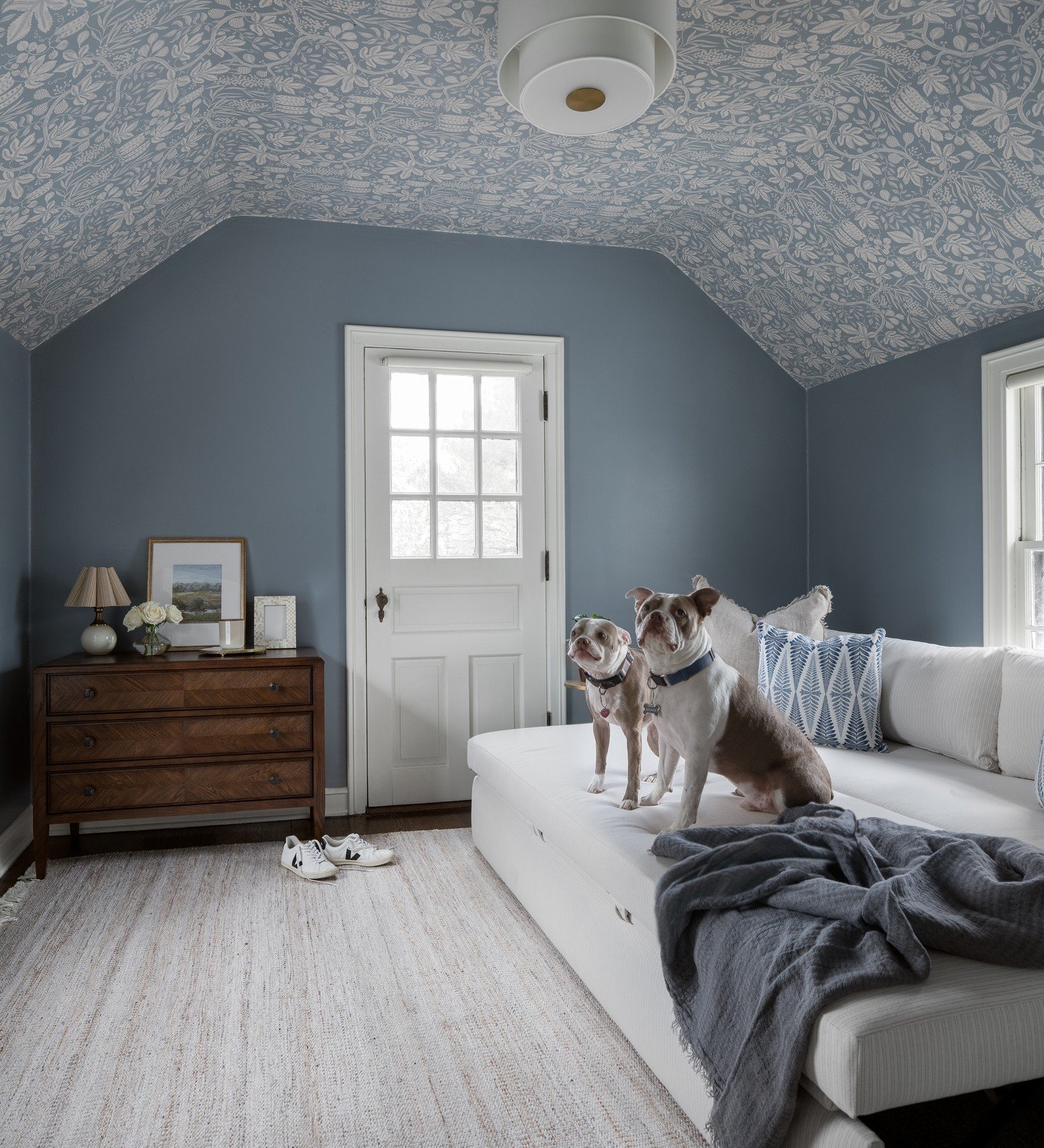 Swipe to see the before and after of this classic colonial. A full-home approach that brought function, flow and a sense of ease to every space.
