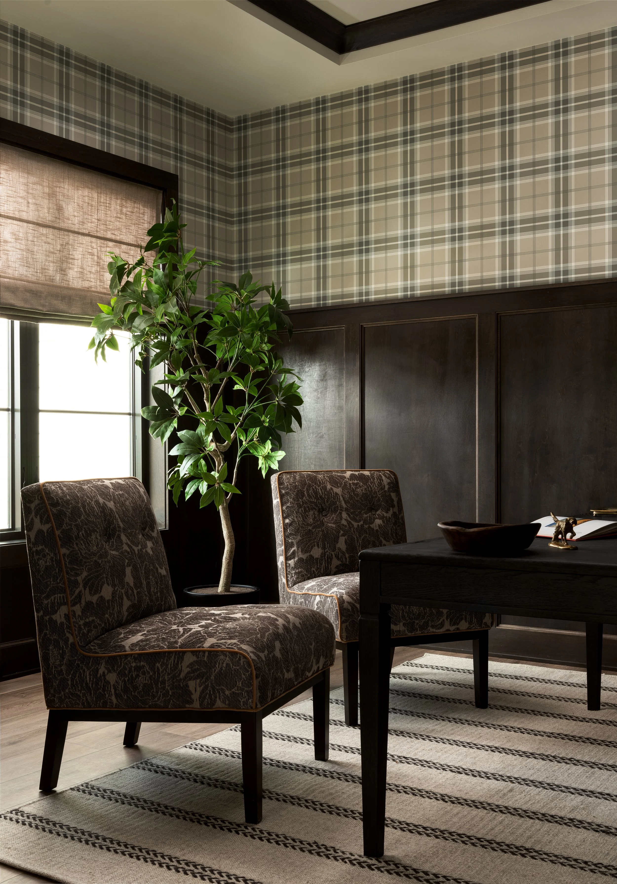 Office with wallpaper Mequon Wisconsin 