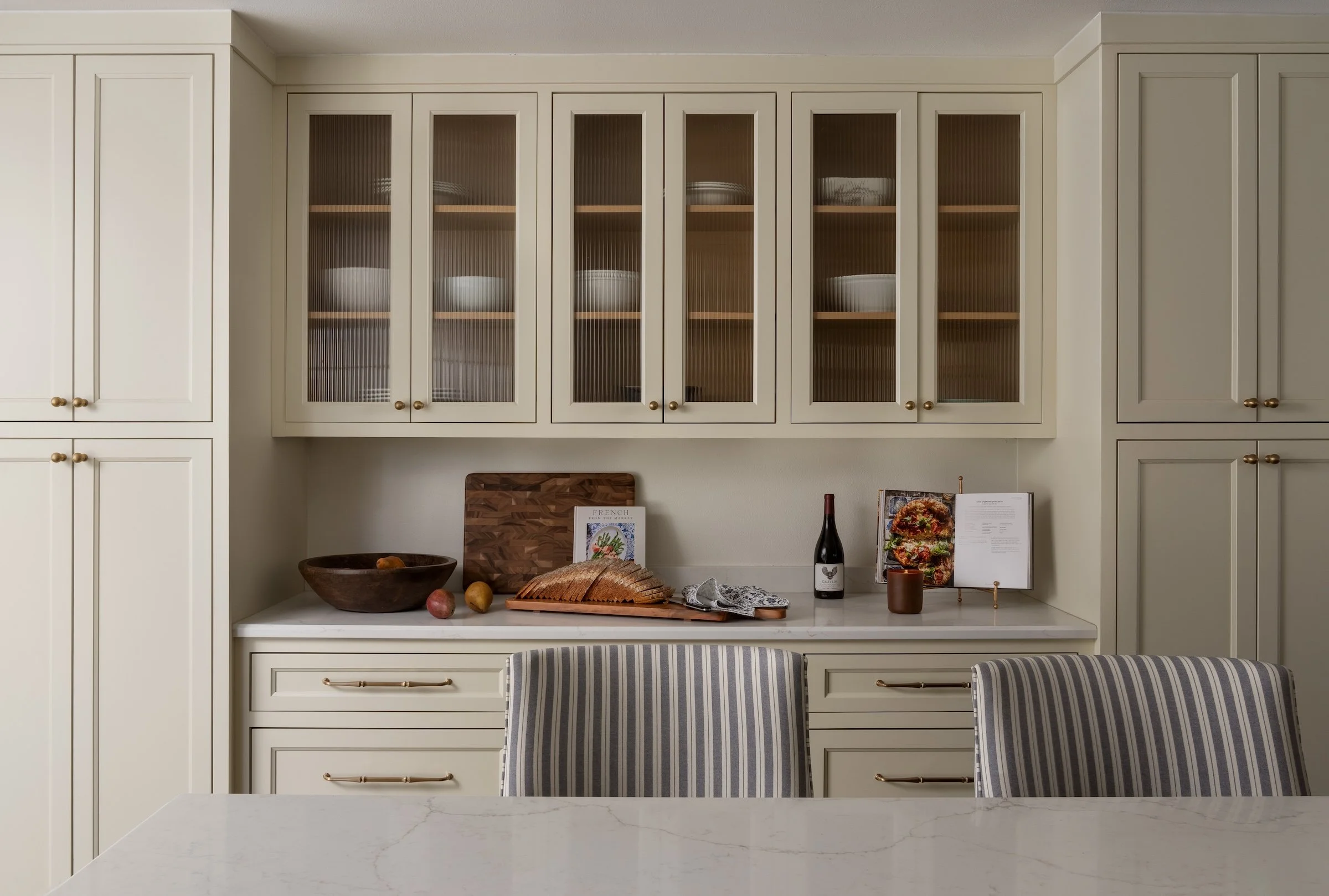Whitefish Bay Tudor kitchen custom pantry storage cabinetry