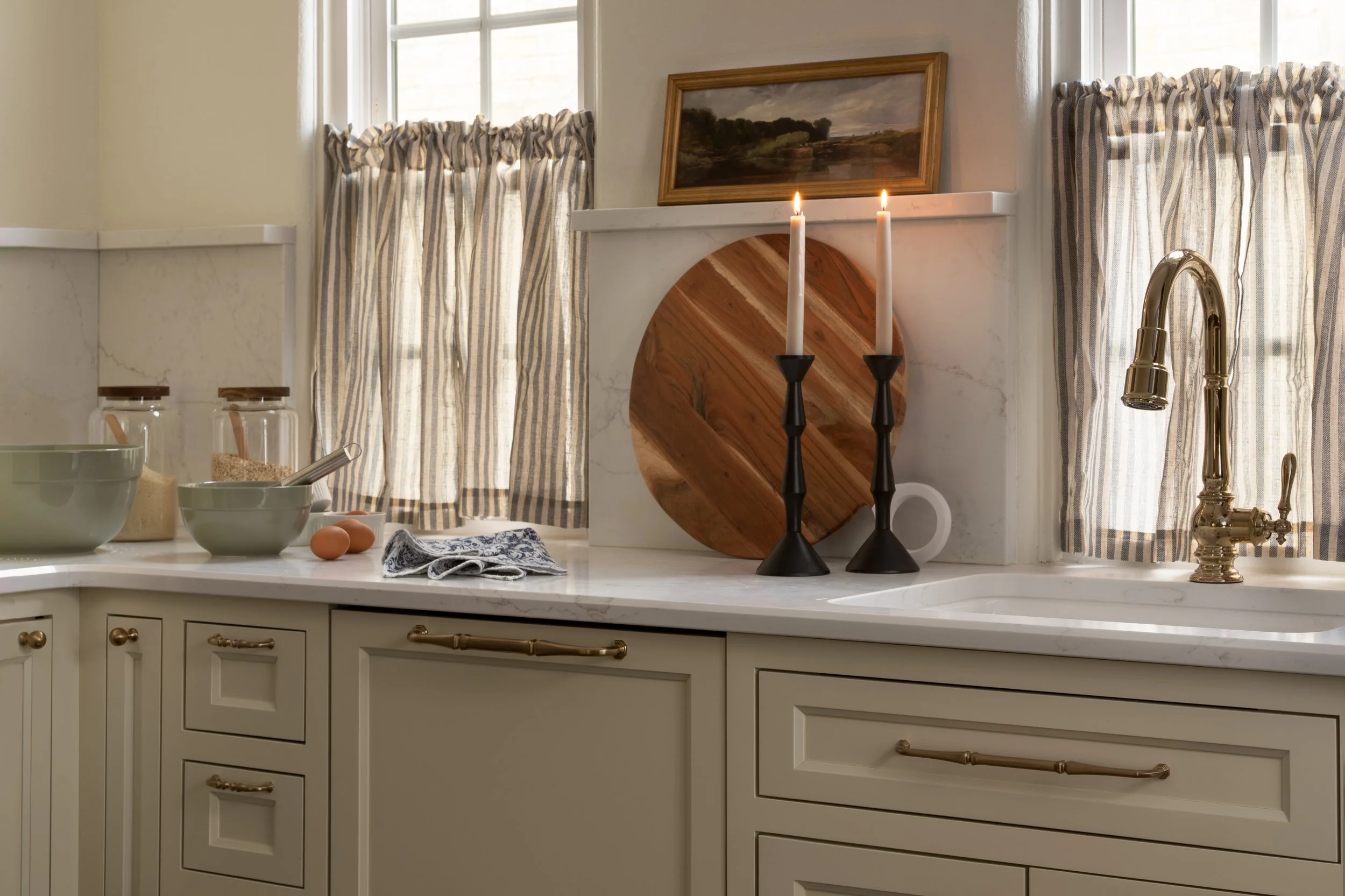 Whitefish Bay Tudor kitchen with traditional details