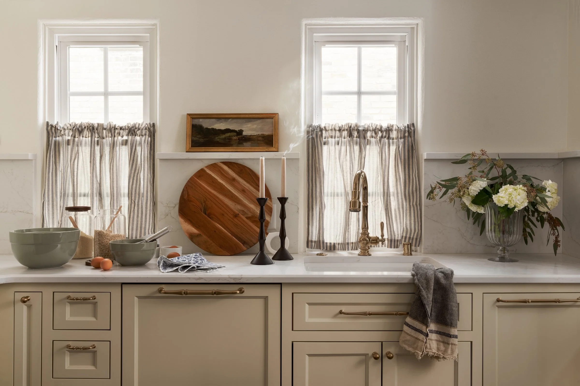 Whitefish Bay Tudor kitchen secondary sink and prep area