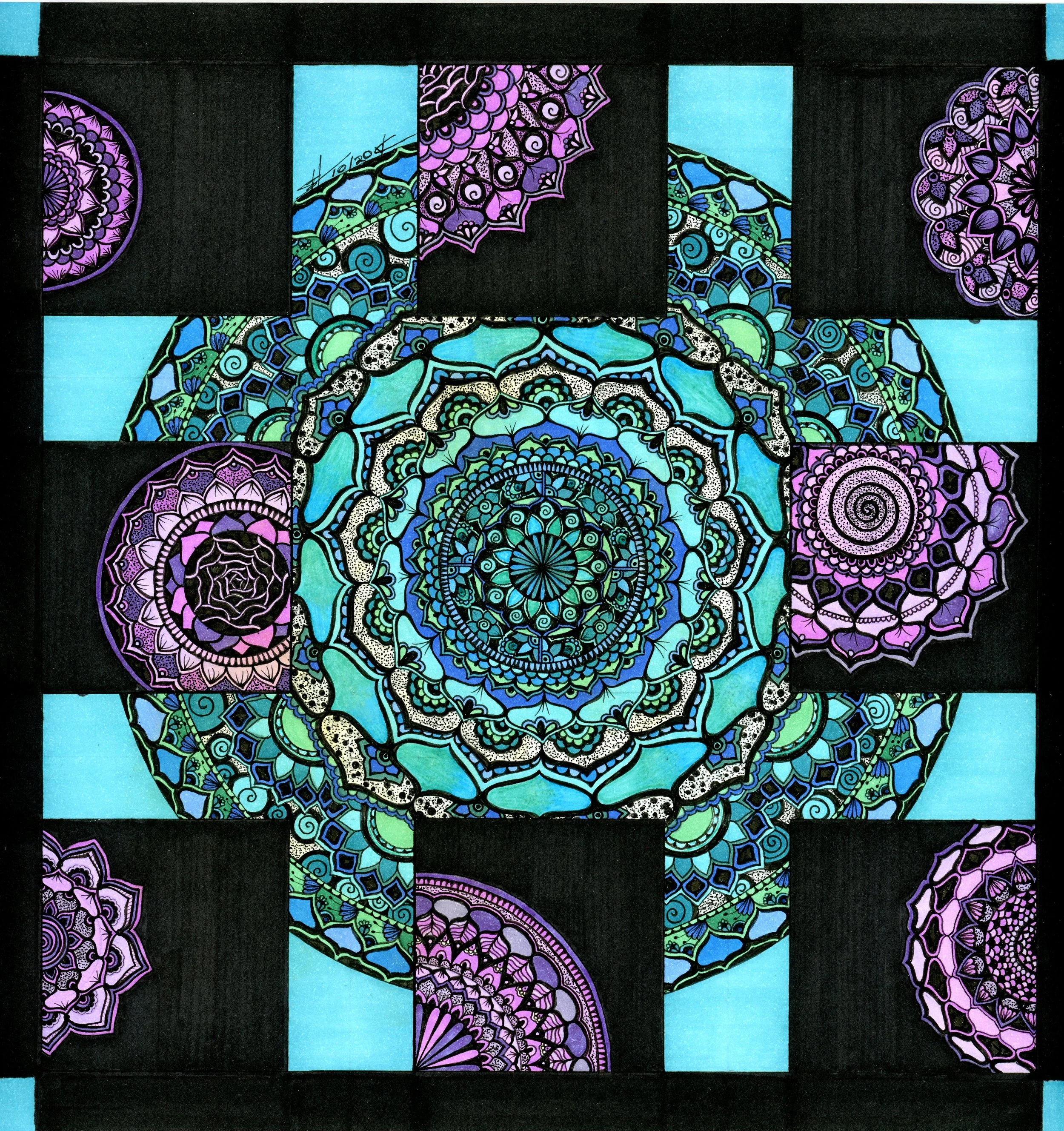 Many Mandalas1
Mixed Media Paper, Pen&Ink |
9x9in | $222