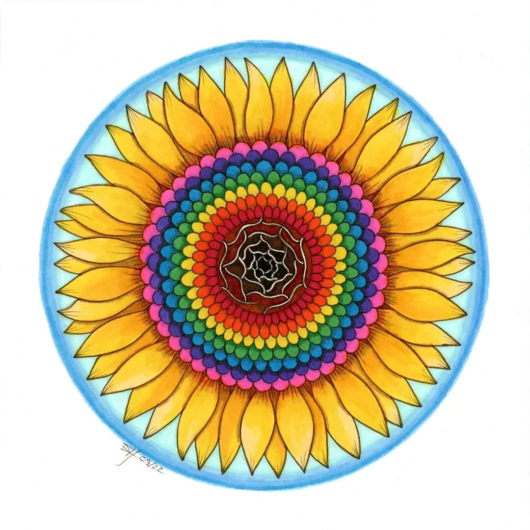 Go deeper
Allow yourself to sink further into your Being
Explore your inner flame, exuberance, love.
Resurface with vibrance and vitality
Only found through connection to Self
#saraheslingtonvc #mandala #mandalaart #mandalalove #chakras #chakraart
