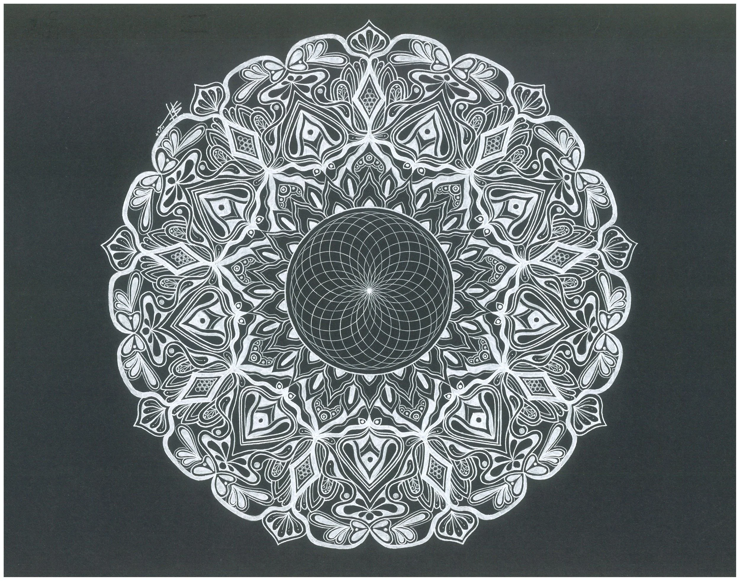 Mandala Glow
Mixed Media Black, Gel Pen
11x14in | $111