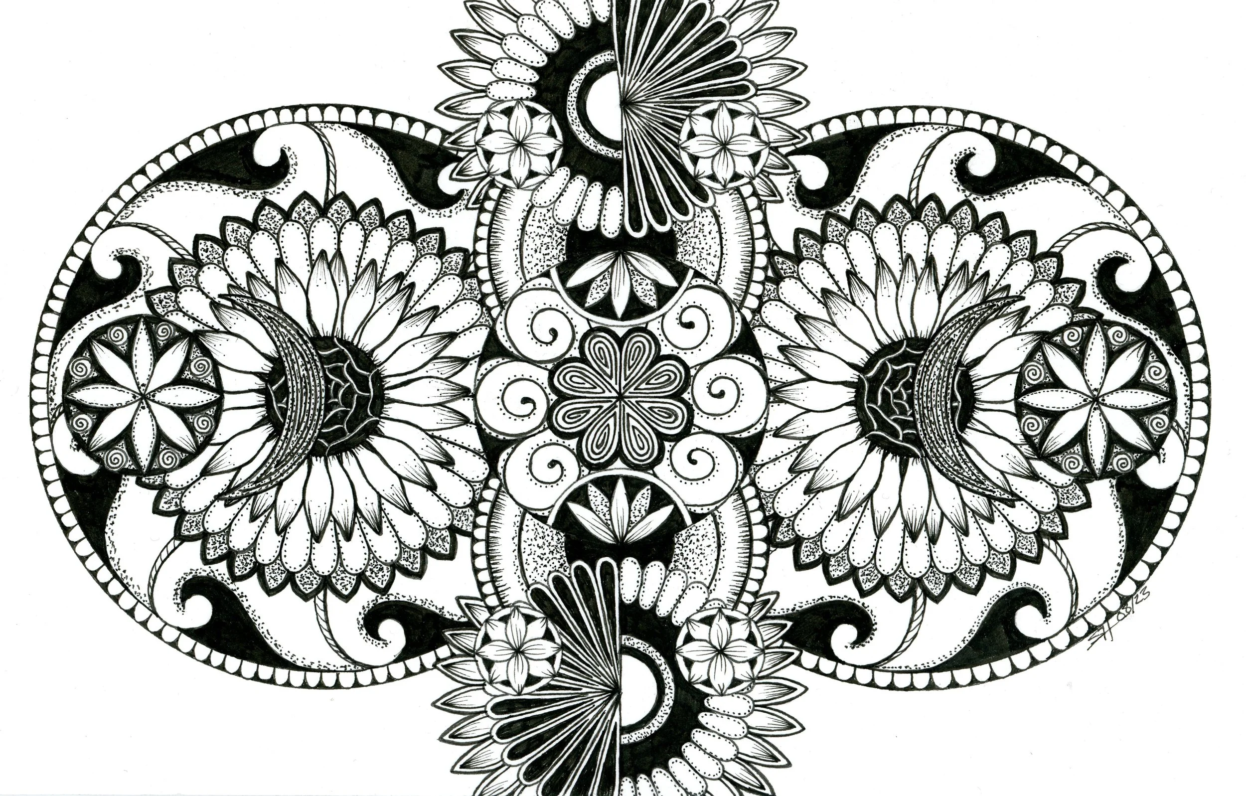 Kaleidoscopic (013)
Watercolour Paper, Pen&Ink |
5.5x8.5in | $75