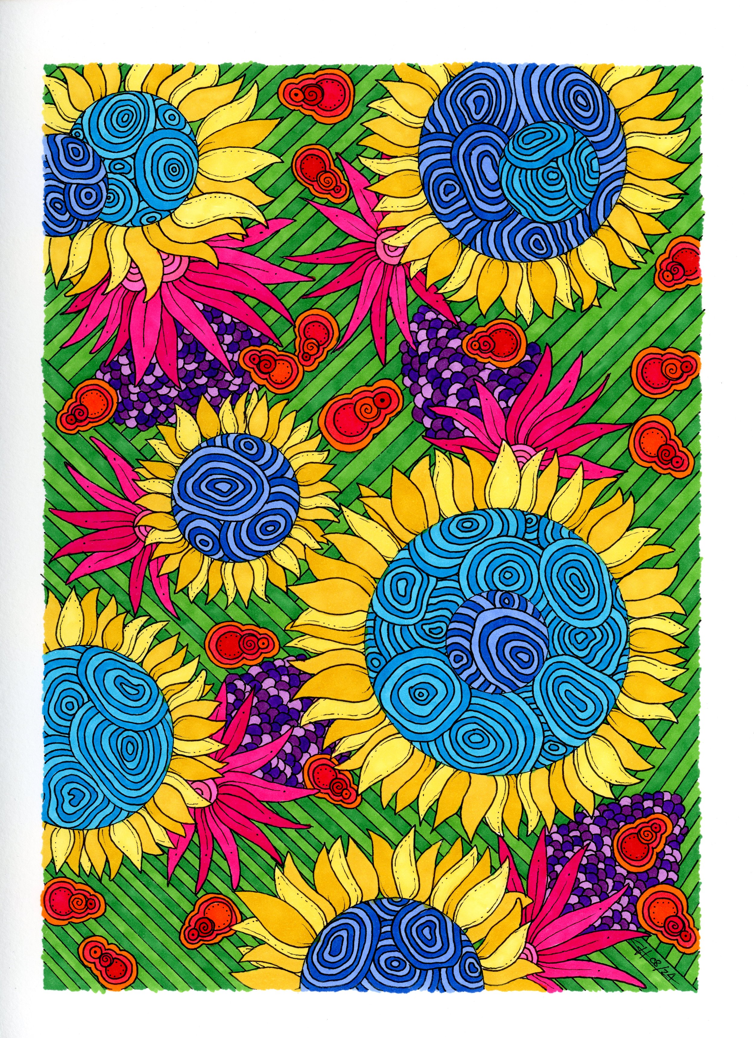 Wild Colours
Watercolour Paper, Pen&Ink, Marker |
9x12in | $108