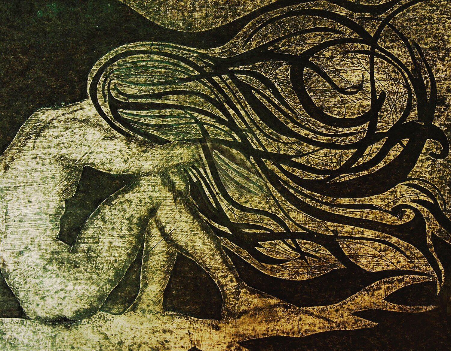 Carborundum printmaking + Intaglio technique