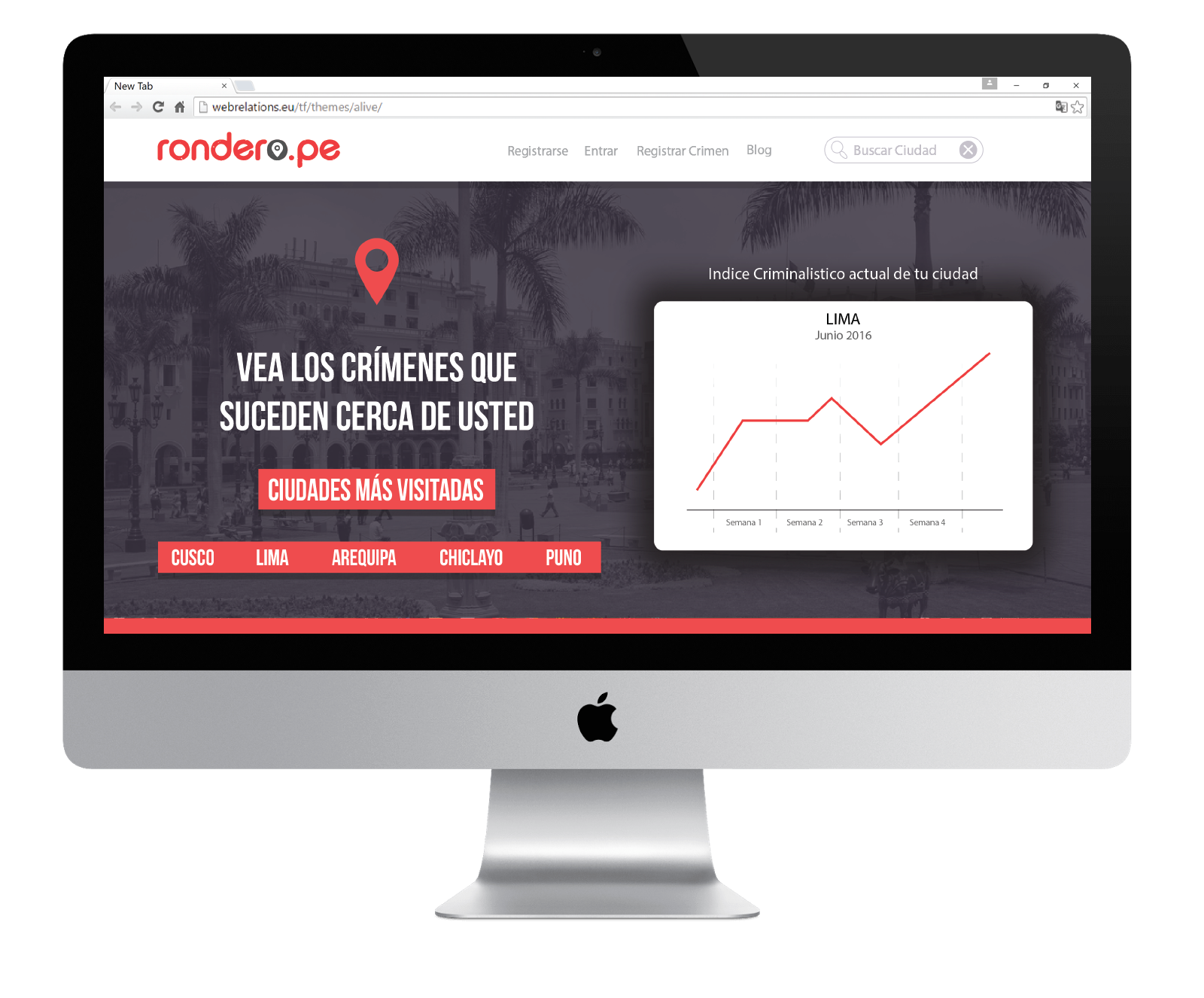 Homepage view