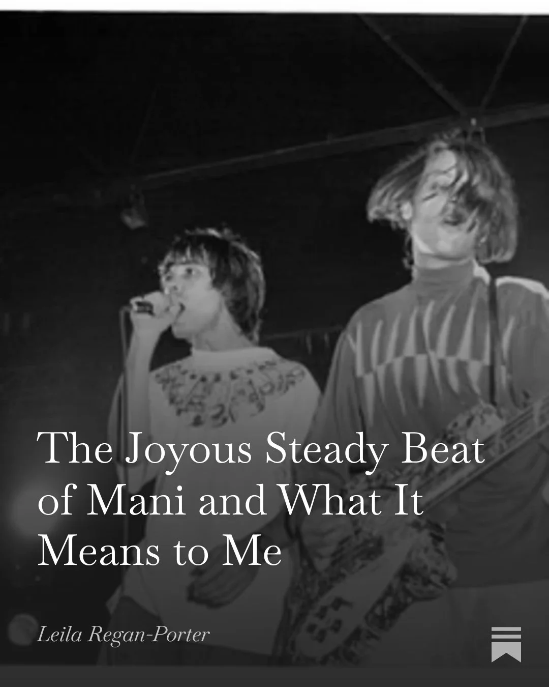 The Joyous Steady Beat of Mani and What It Means to Me
