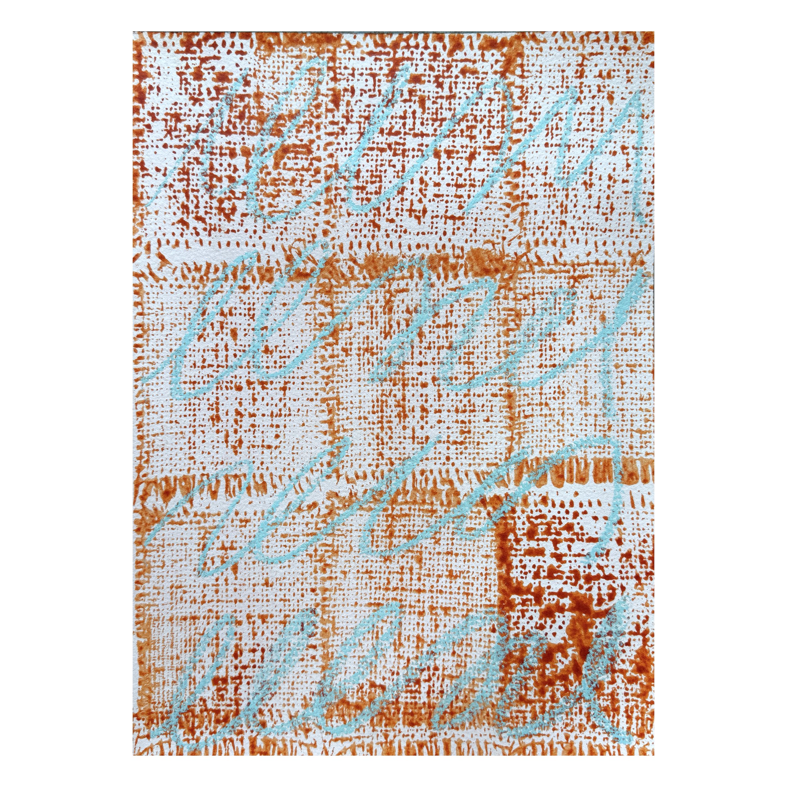 Turquoise & Rust Study