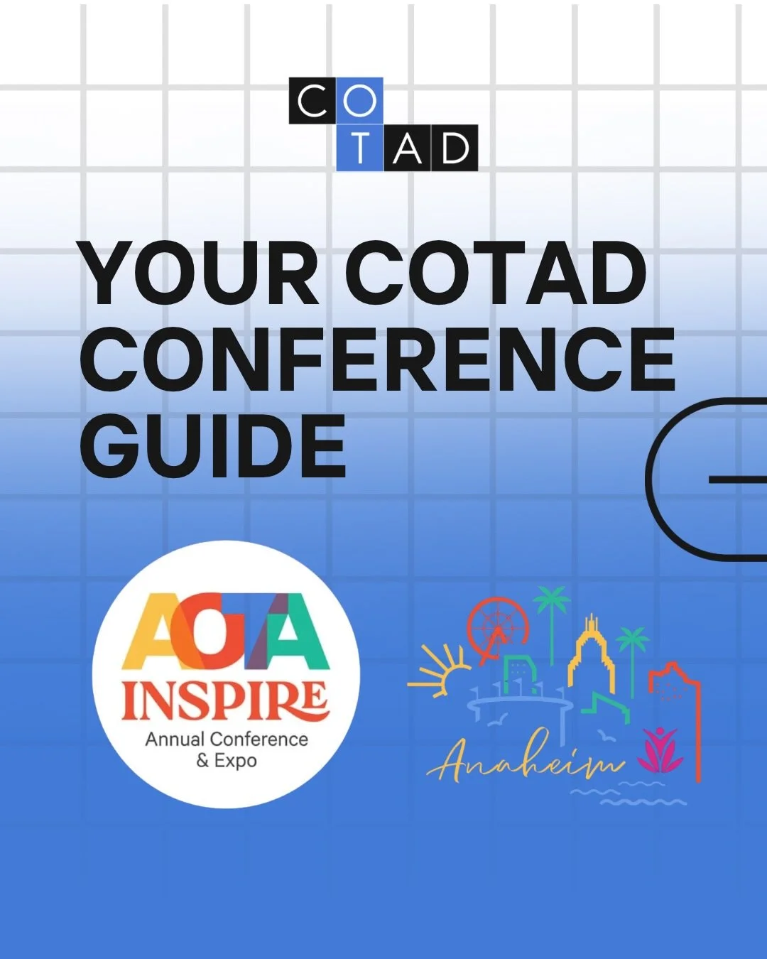Catch COTAD at Inspire 2026!

✅ Stop by Booth 601 in the Expo Hall next to NBCOT
🥂 Join us for our Happy Hour Meetup on Friday at 6 PM at nFuse Restaurant at @anaheimmarriott 
👩🏽&zwj;🏫 Support Khalilah R. Johnson PhD, MS, OTR/L, FAOTA&rsquo;s pos